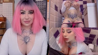 Bokep Toilet Whore Feeding her Cum as Dinner